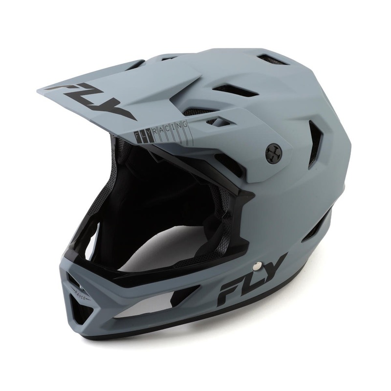 Fly Racing Rayce Solid Full Face Helmet (Matte Grey) (XL)