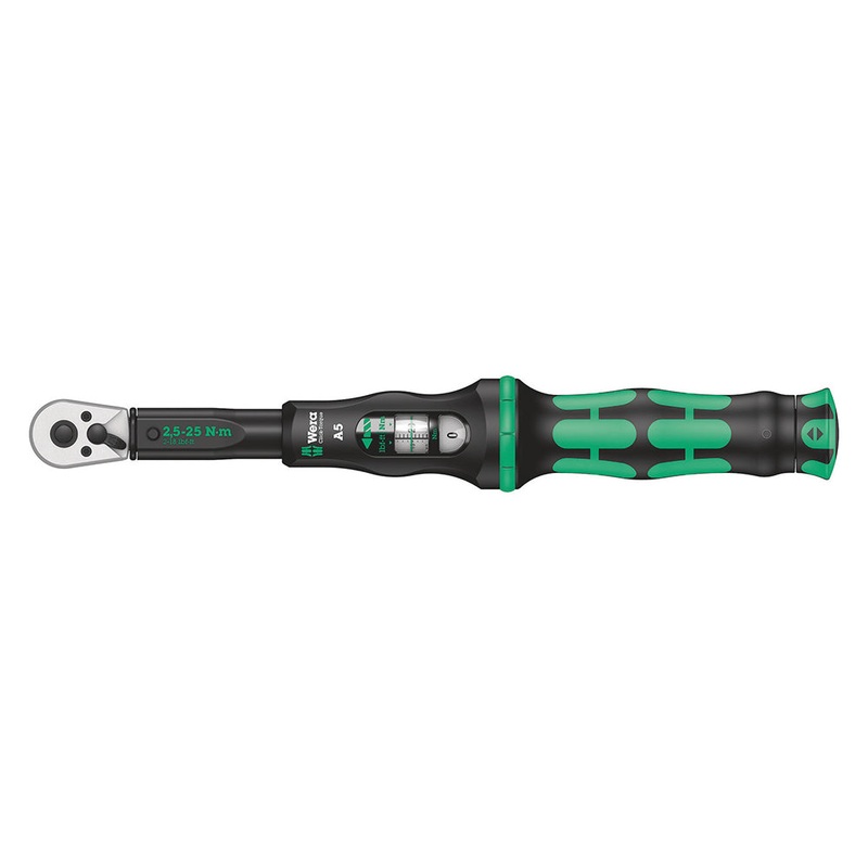 Wera Click-Torque A5 2.5-25 Nm 1/4″ Drive Reversible Torque Wrench