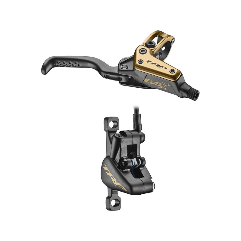 TRP EVO X Disc Brake & Lever (Gold) (HD-M9020) (2-Piston) (Right) (Hydraulic) (Post Mount)