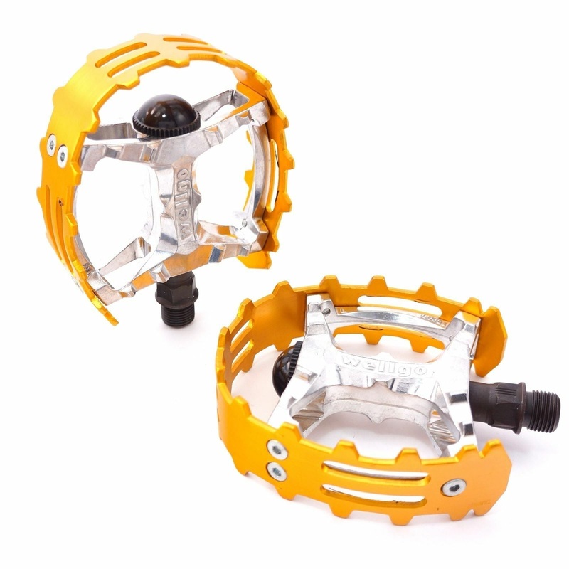 Bear claw Trap Pedals 9/16 Gold for BMX bikes  –