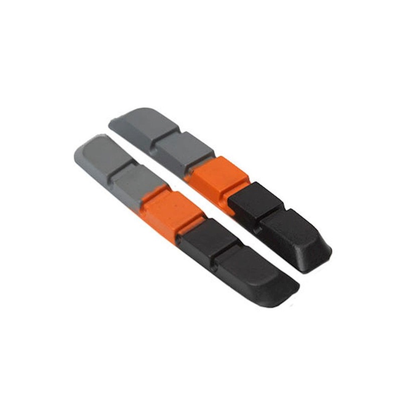 Box One V-Brake Pad Inserts (Black/Orange/Grey) (1 Pair)