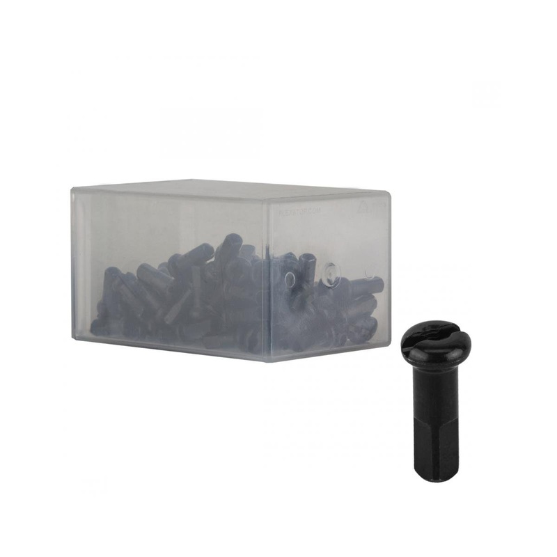 DT Swiss Brass Spoke Nipples (Black) (2.0 x 14mm) (Box of 100)