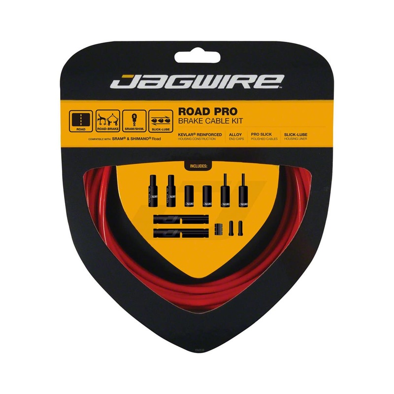Jagwire Road Pro Brake Cable Kit (Red) (Stainless) (1.5mm) (1500/2800mm) (w/ Housing)