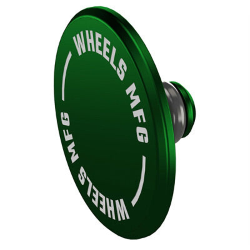 Wmfg Thru-Axle End Cap Green 6061, Press-In Thru-Axle End Caps  Hubs