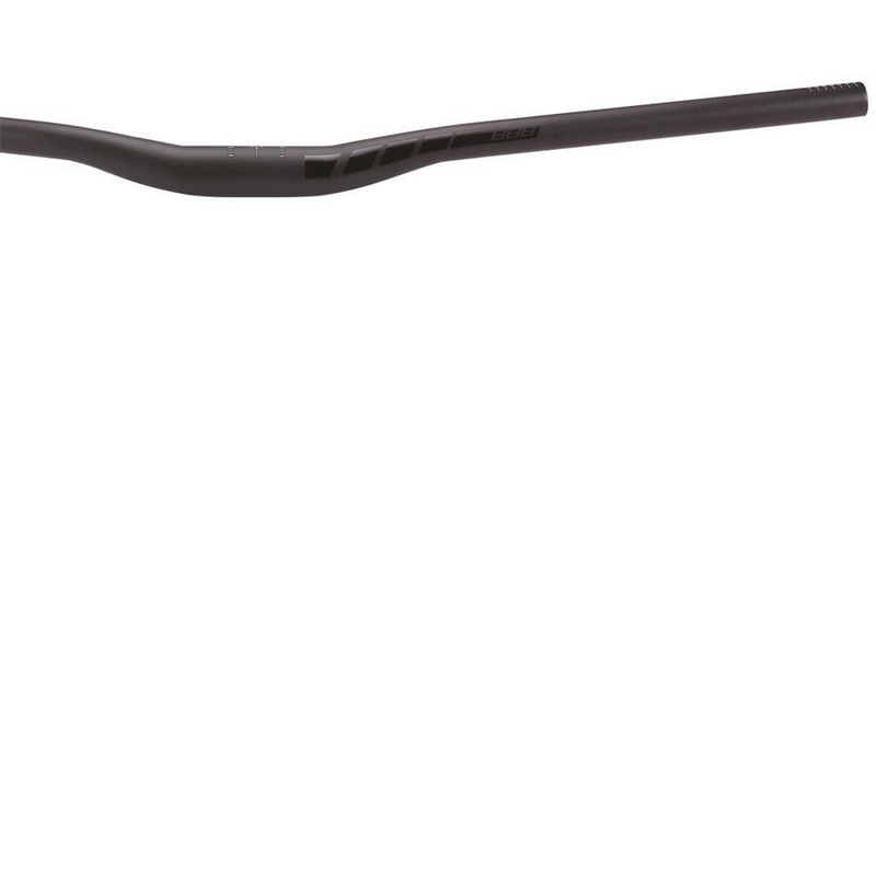 BBB ‘ASCENSION’ MTB BAR 31.8 OS 760mm 15mm RISE 9deg BS 5deg US BLACK ALLOY