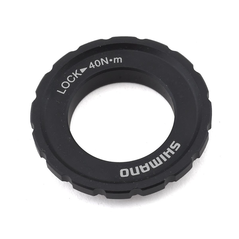 Shimano XT M8010 Outer Serration Centerlock Disc Rotor Lockring (Black) (Single) (For 12/15/20mm Axle Hubs)