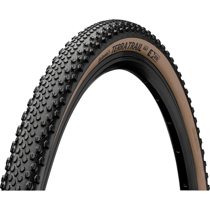 Continental Terra Trail Tire – 700 x 40, Tubeless, Folding, Black/Brown, PureGrip, ShieldWall System, E25
