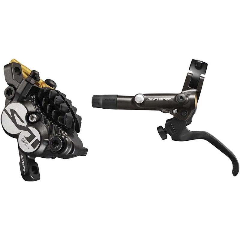 Shimano Saint M820 4-Piston Hydraulic Disc Brake (Black) (Metal Pad) (Left) (Caliper Included) (Post Mount)