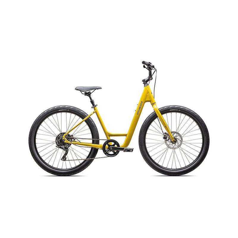 2025 Specialized roll 3.0 low entry bike gloss sulphur / dune white macro speckle / satin smoke reflective l