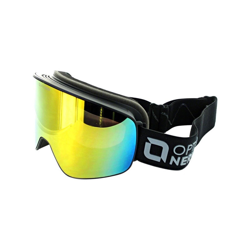 Optic Nerve South Paw Goggles (Matte Black) (Brown/Red Revo Cat 3)