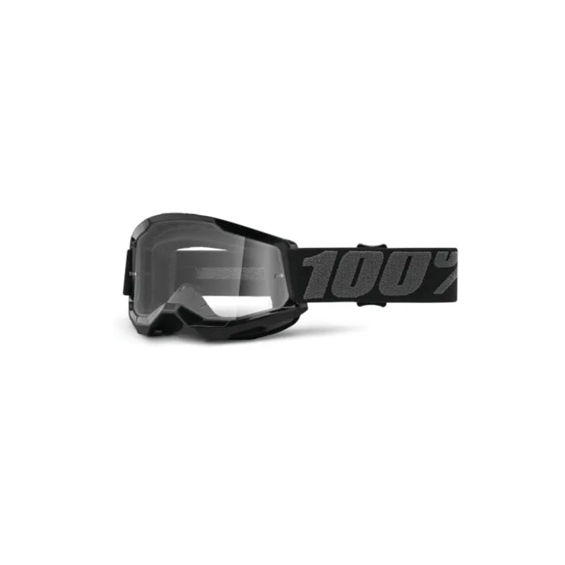 100% STRATA 2 Youth Goggles Black/Clear