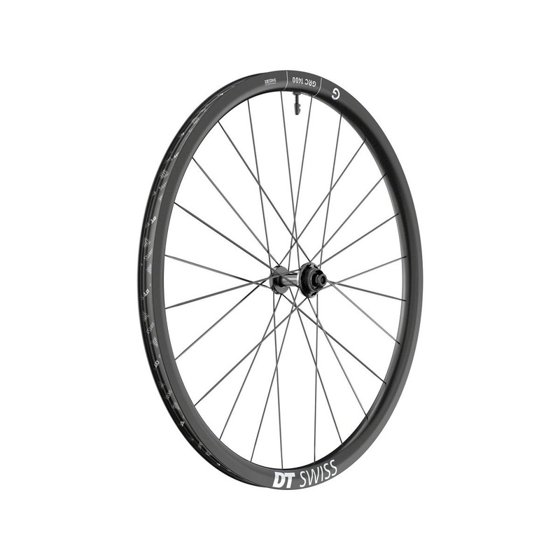 DT Swiss GRC 1400 Dicut 30 Carbon Gravel Wheels (Black) (Front) (12 x 100mm) (700c) (Centerlock) (Tubeless)
