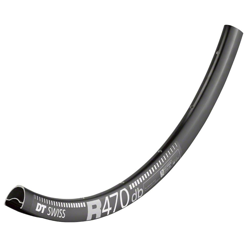 DT Swiss R 470 Road Rim (Black) (Tubeless) (Disc Brake) (20mm Internal Width) (24H) (700c)