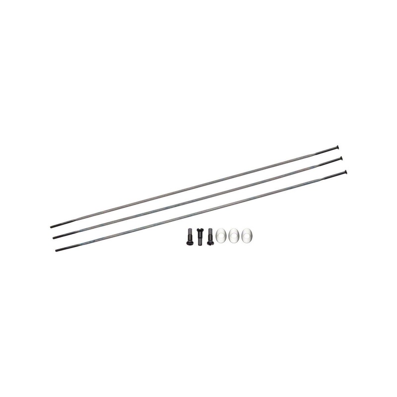 Zipp Sapim Straight Pull Spokes & Nipples (3-pack) (Black) (CX-Ray) (272mm)