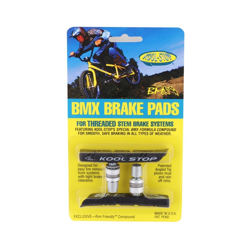 Kool Stop BMX Brake Pads (Black) (Threaded) (1 Pair)
