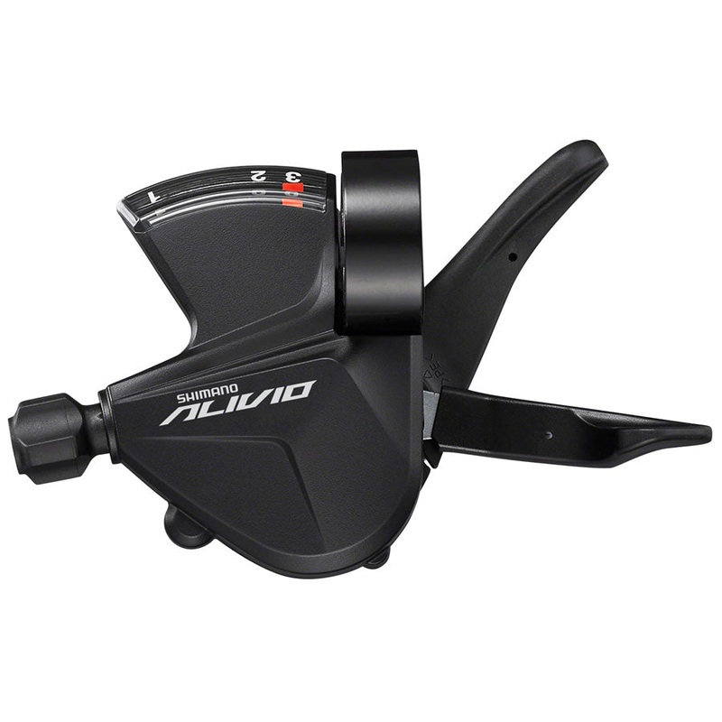 Shimano Alivio SL-M3100-L Shifter – Left 3-Speed RapidFire Plus Optical Gear Display