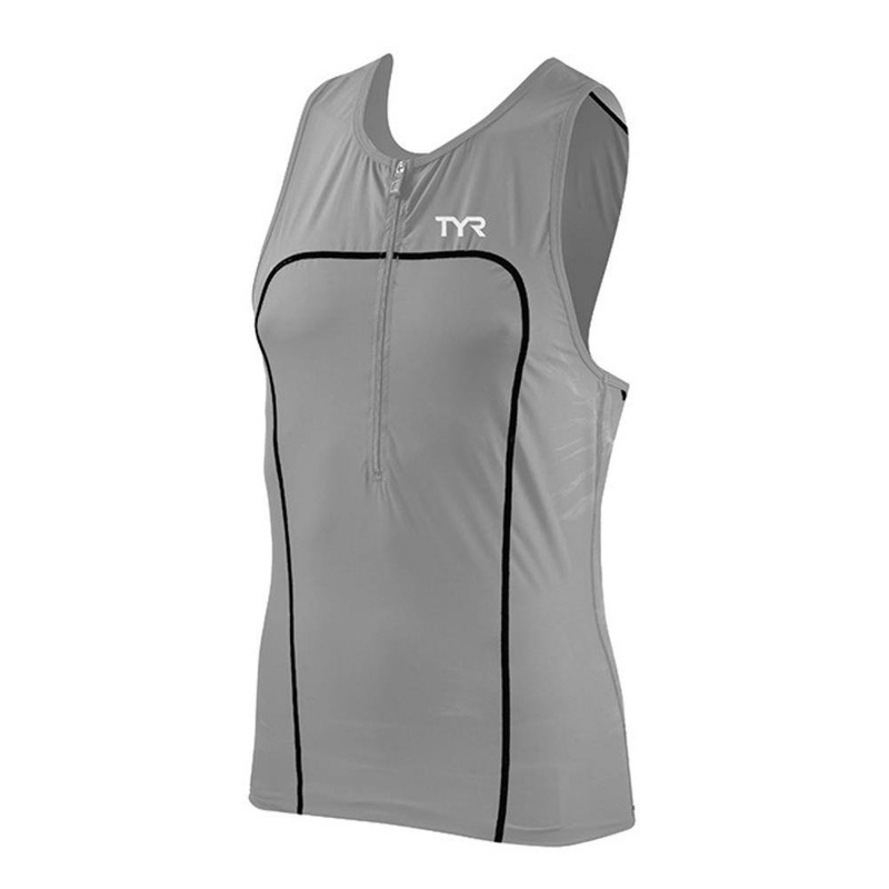 TYR Carbon Triathlon Tank w/Zipper