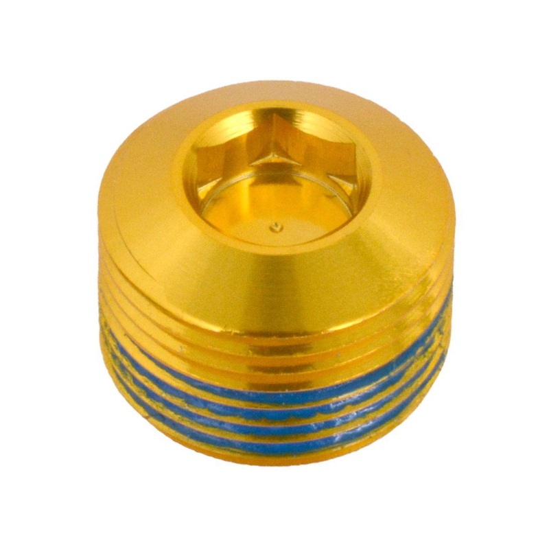 Crankbrothers Pedal Part 13138 CBR End Cap Alu Gold Next Gen