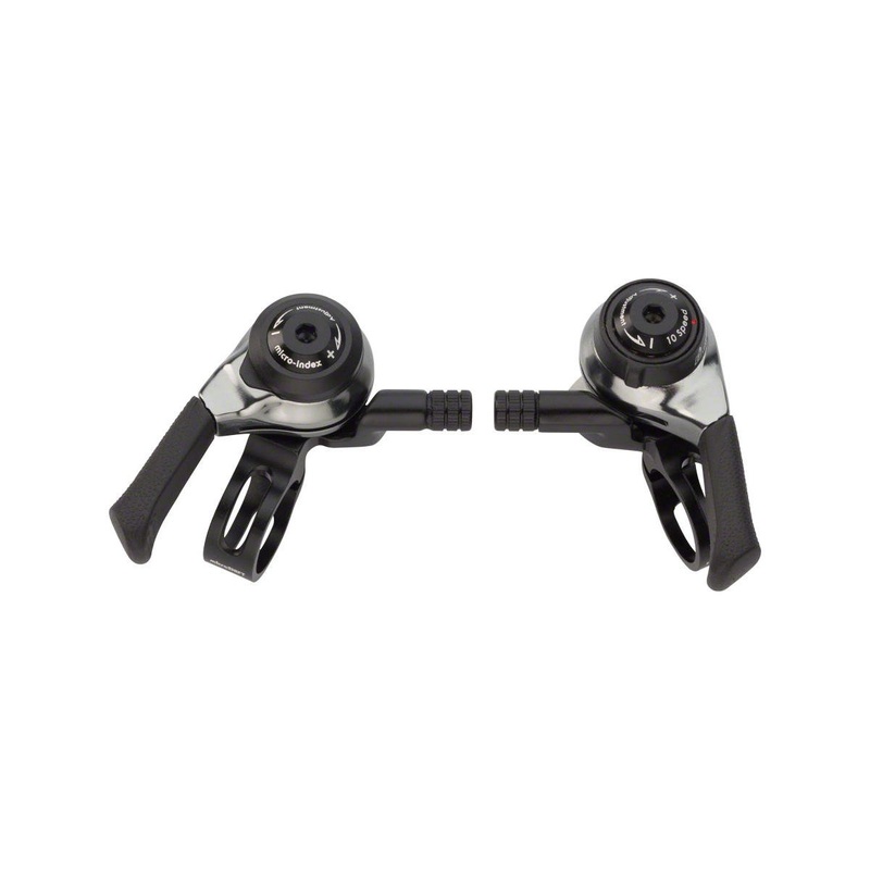 Microshift SL-M10/M11 Thumb Shifters (Black) (Pair) (2/3 x 10 Speed) (Shimano Compatible)