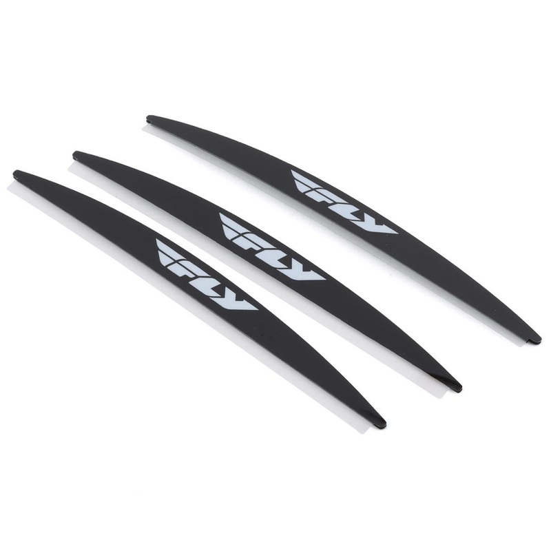 Fly Racing Roll-Off Mud Flap (Black) (3-Pack)