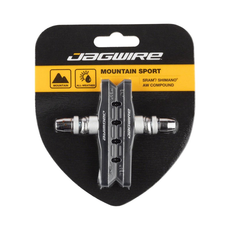 Jagwire Mountain Sport V-Brake Pads (Black) (1 Pair)