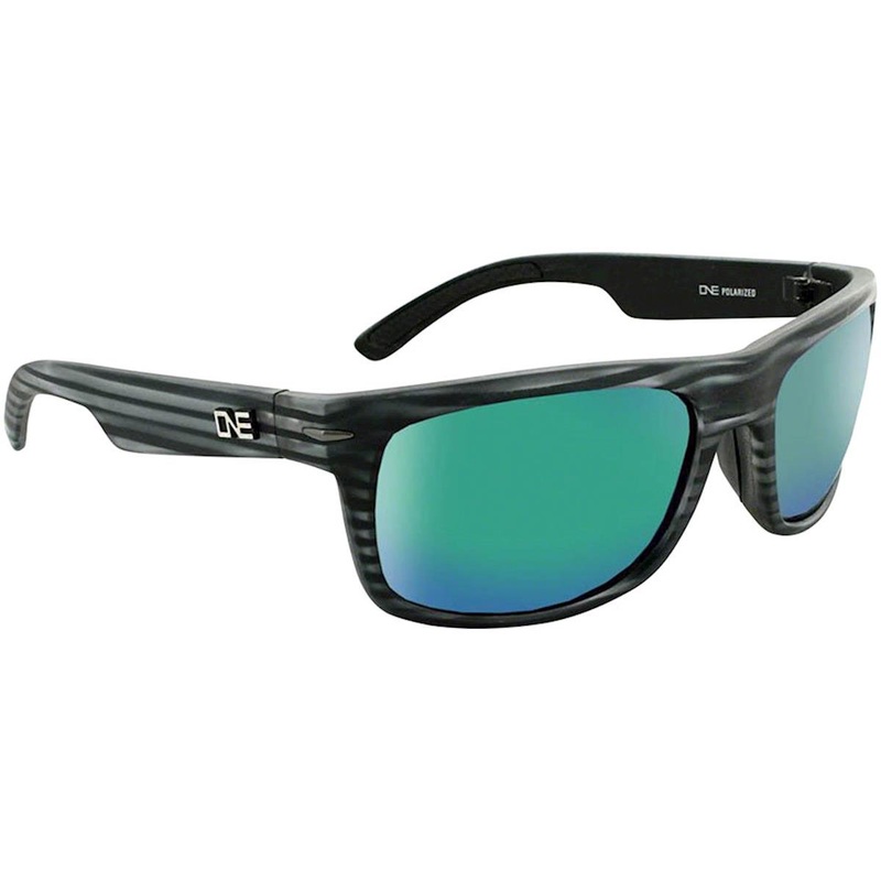 Optic Nerve ONE Timberline Sunglasses (Driftwood Grey) (Smoke Green Mirror Lens) (Polarized)