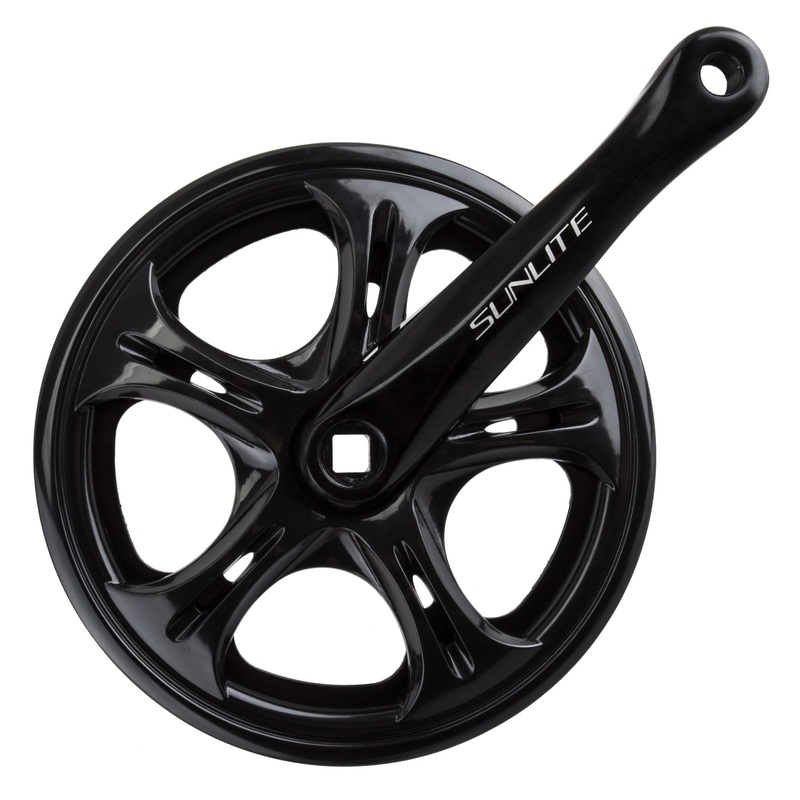 SunLite Big City 52T 170mm x 3/32 Square Taper Crankset Black –
