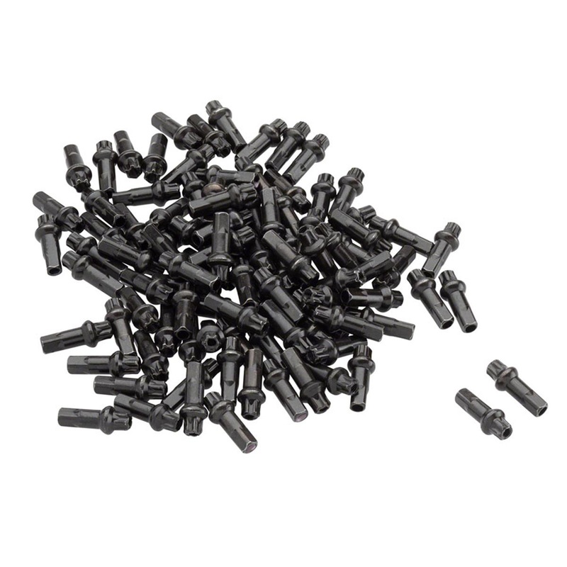 DT Swiss ProLock Squorx Pro Brass Nipples (Black) (14g/15mm) (Box of 100)