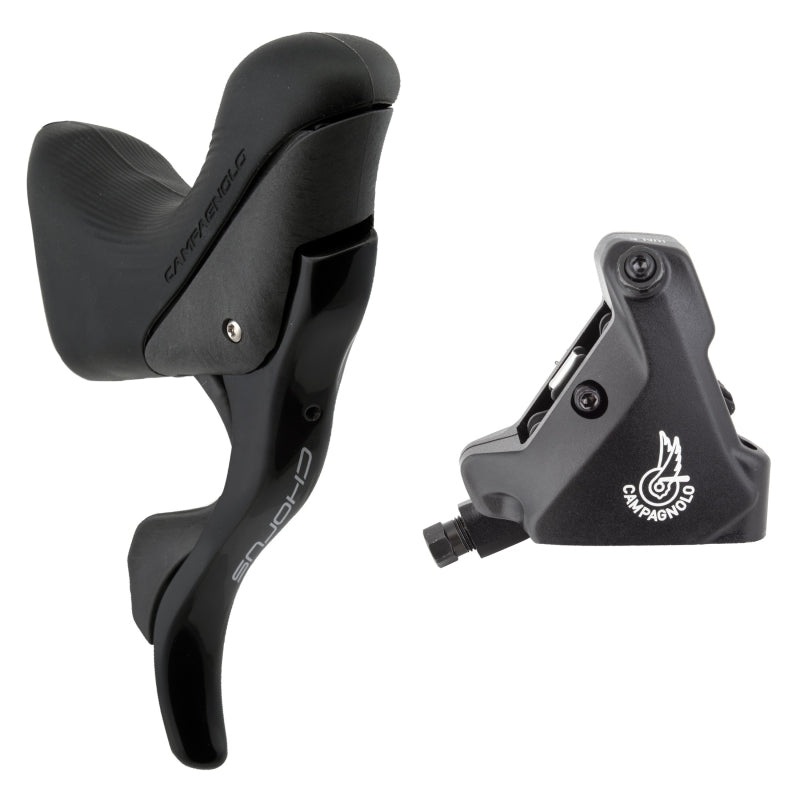 Campagnolo Chorus Ergopower Hydraulic Brake/Shift Lever Disc Caliper – Right/Rear 12-Speed 160mm Flat Mount Caliper BLK