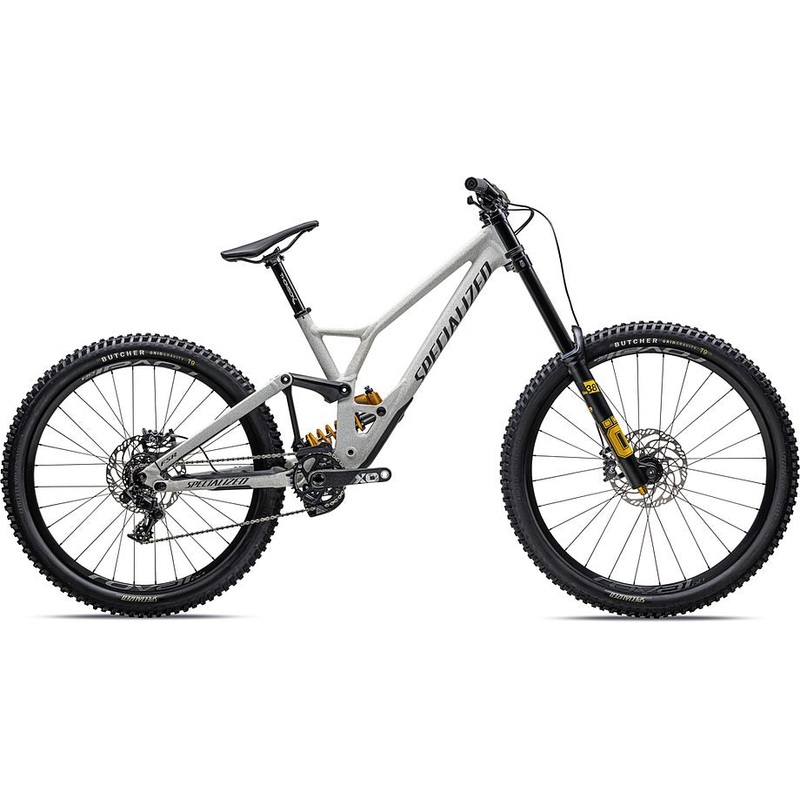 2023 Specialized demo race bike satin smoke / cool grey / birch over dune white / obsidian s2