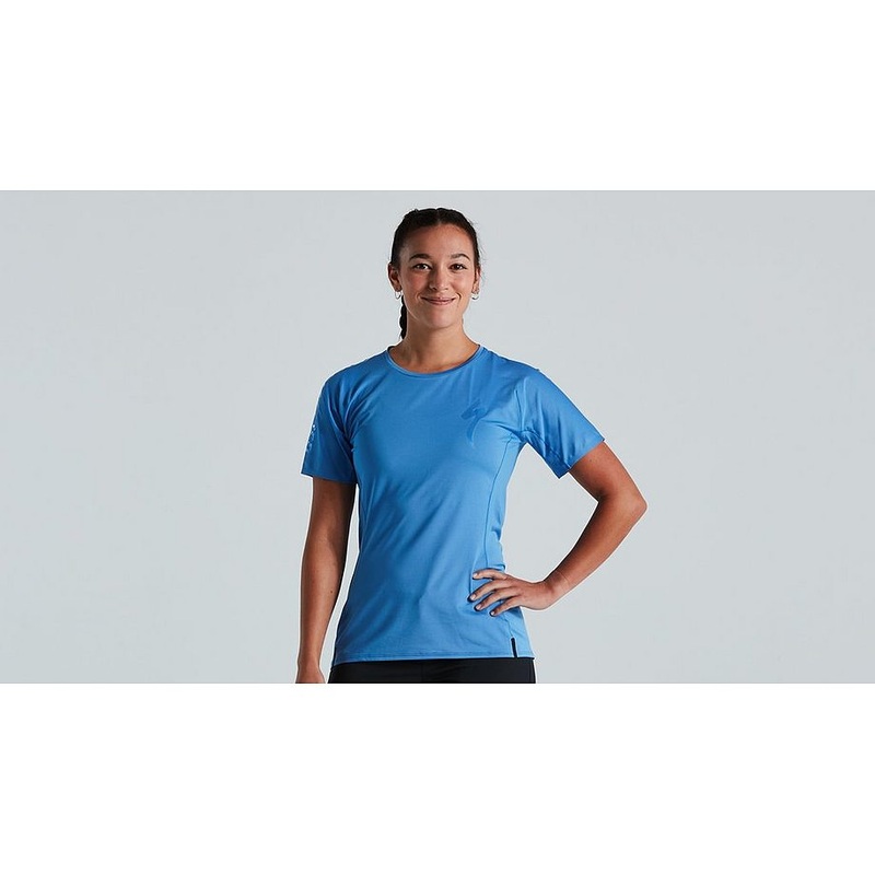 2021 Specialized Trail Air Jersey Ss Womens – Small, Sky Blue