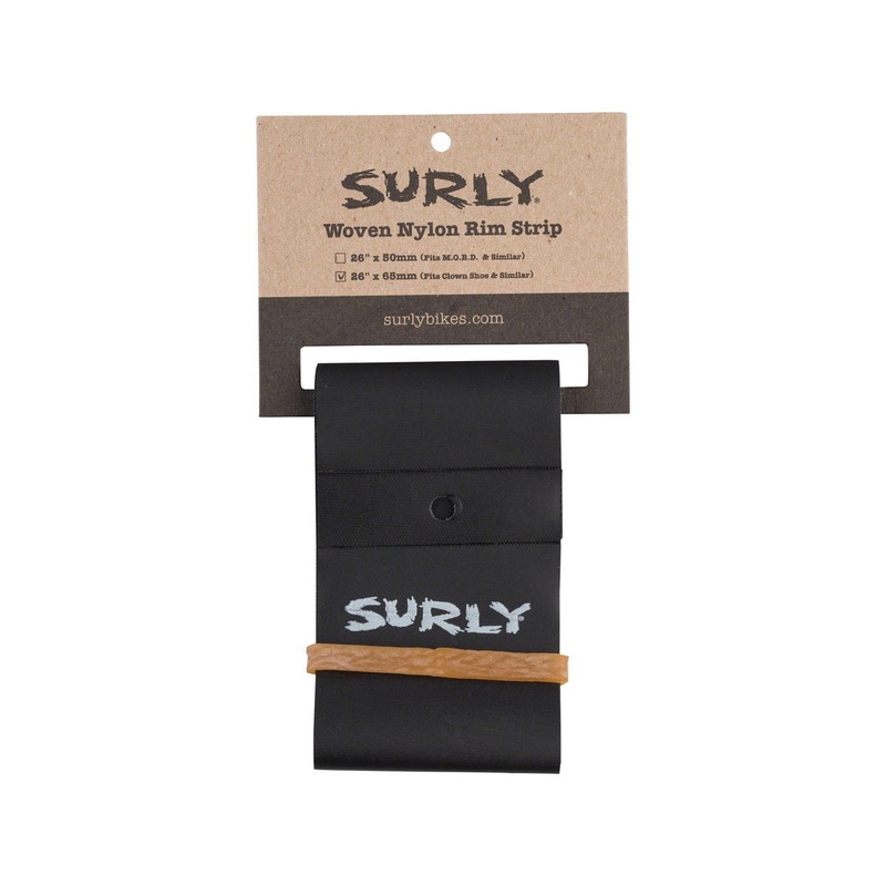 Surly Nylon Rim Strip (Black) (24″) (65mm) (For Clown Shoe Rim)