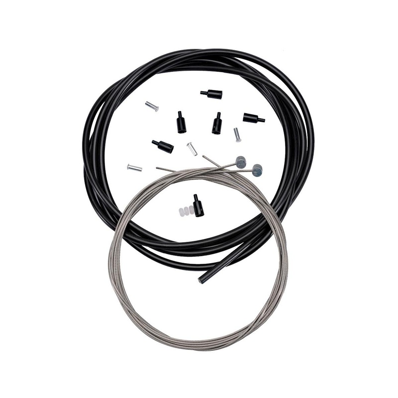 Aztec Super Slic Brake Cables (Black) (Stainless) (2 Pack) (1.5mm) (1800mm) (Mountain Cable) (w/ Housing)