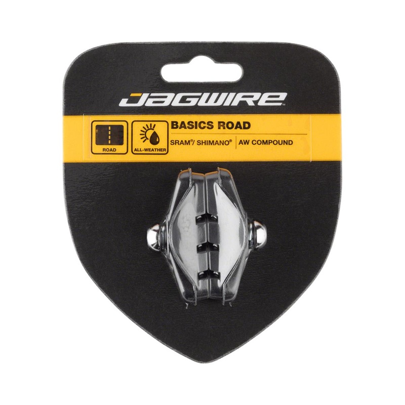 Jagwire Basics Road Molded Brake Pads (Black) (Threaded) (1 Pair)