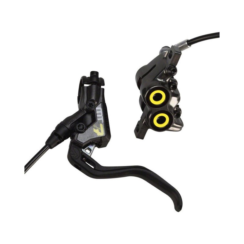 Magura MT7 Next Hydraulic Disc Brake (Carbon/Yellow) (Post Mount) (Left or Right) (Caliper Included)
