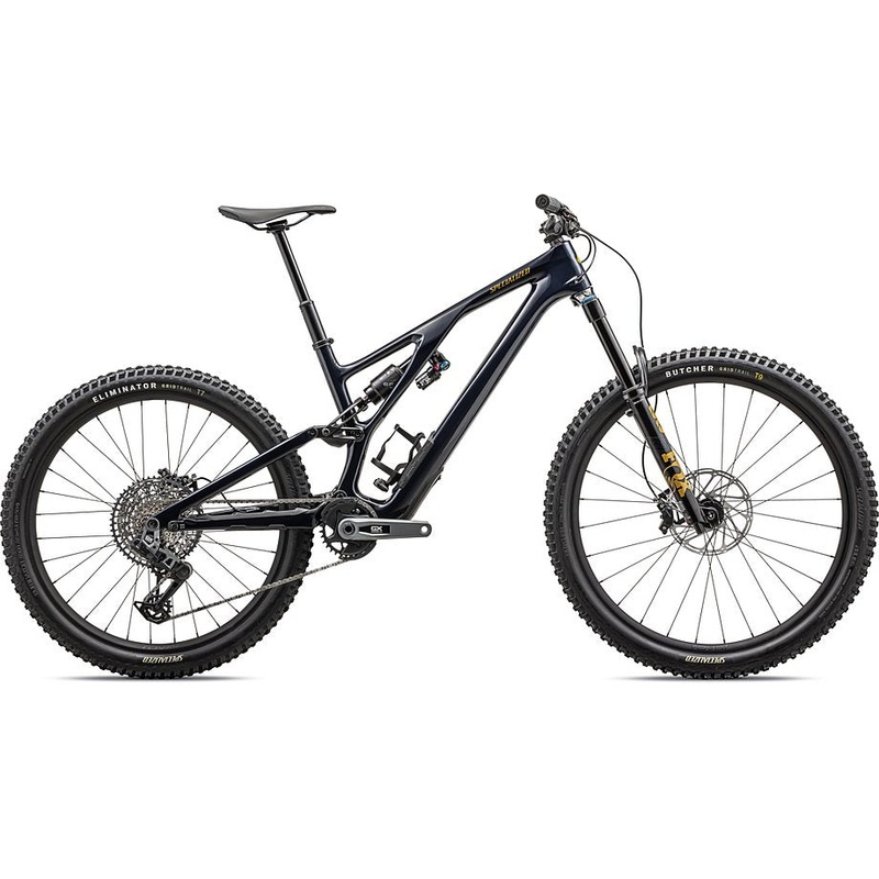 2025 Specialized Stumpjumper evo expert bike gloss dark navy / harvest gold s5