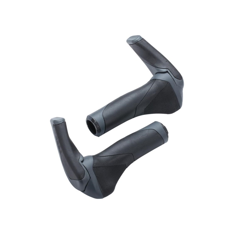 BBB ‘ErgoStyle Set’ Grips 133mm with Bar Ends Black/Grey