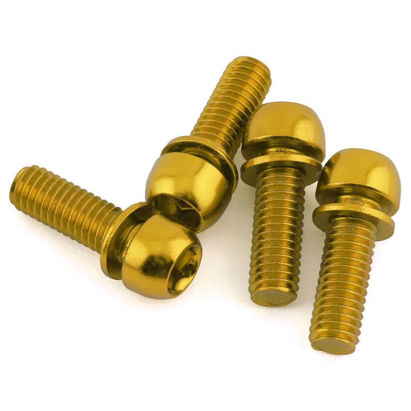 Reverse Components Disc Brake Caliper Bolts (Gold) (M6 x 18) (4)
