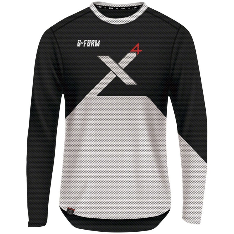 G-Form Pro-X4 Long Sleeve Bike Jersey – Black/White Large