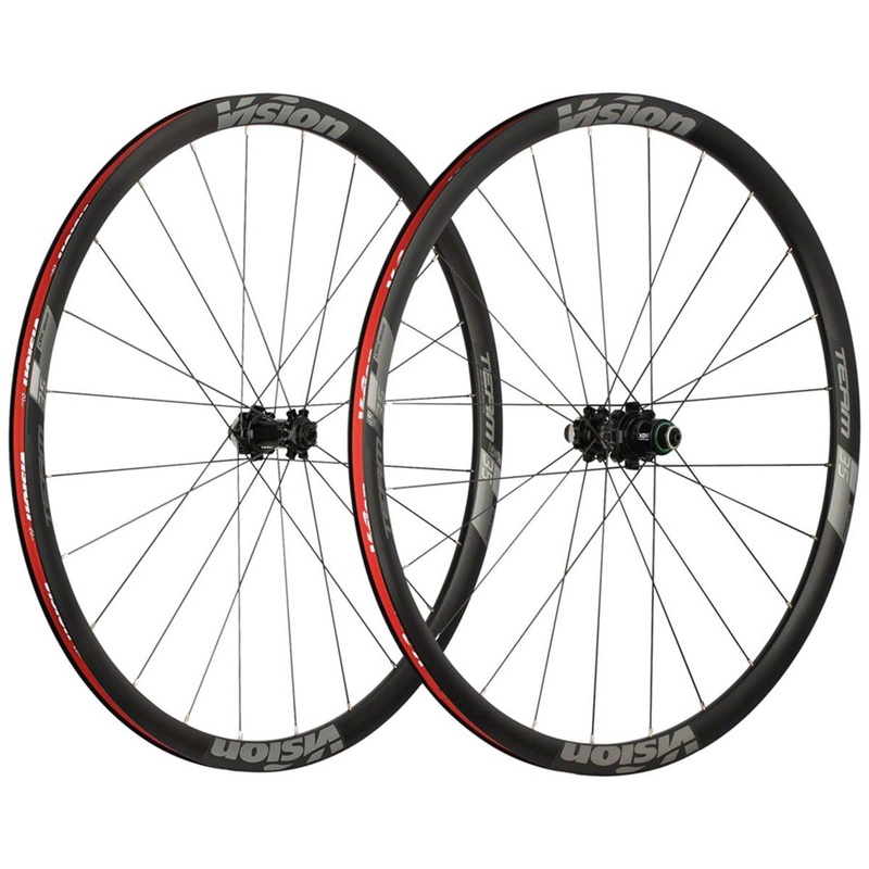 Vision Team 35 Wheelset (Black) (Centerlock) (Tubeless) (SRAM XDR) (Wheelset) (12 x 100, 12 x 142mm) (700c)