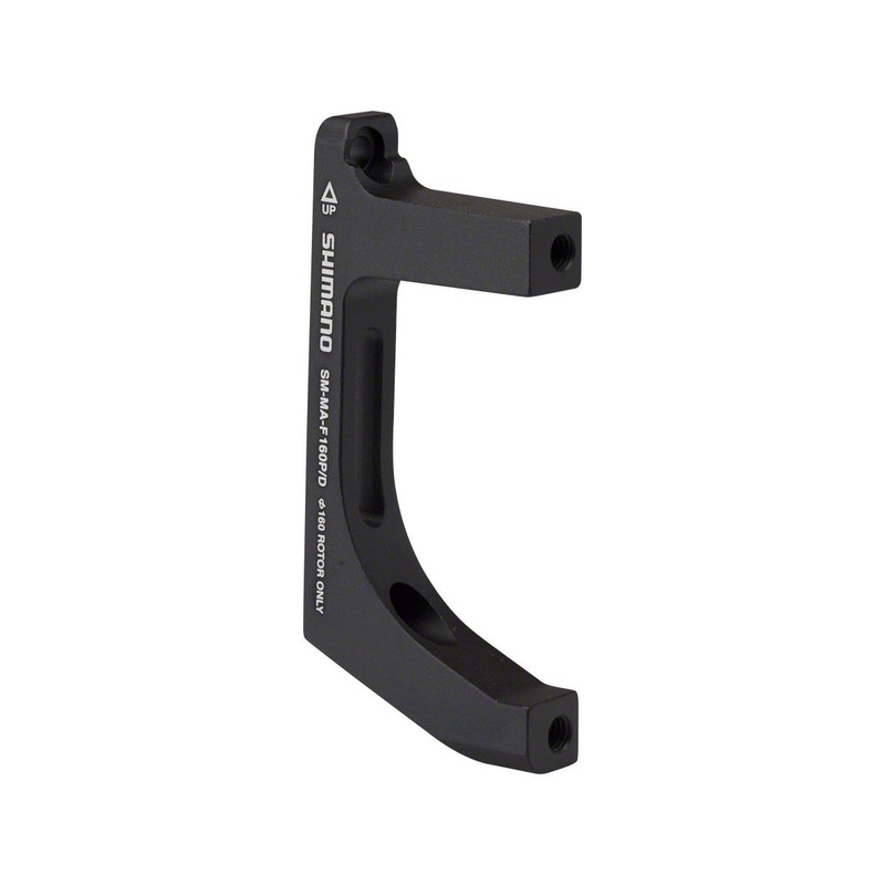 Shimano Disc Brake Adapters (Black) (F160P/D) (Flat Mount) (160mm Front)