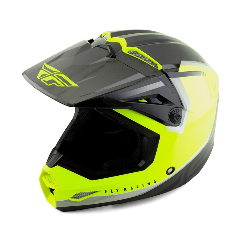 Fly Racing Kinetic Vision Full Face Helmet (Hi-Vis/Black) (XL)
