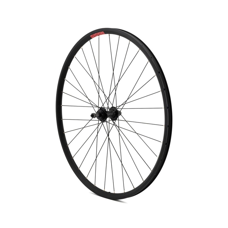 Sta-Tru Quick Release Double Wall Rear Wheel (Black) (Freewheel) (QR x 135mm) (700c) (Rim Brake)