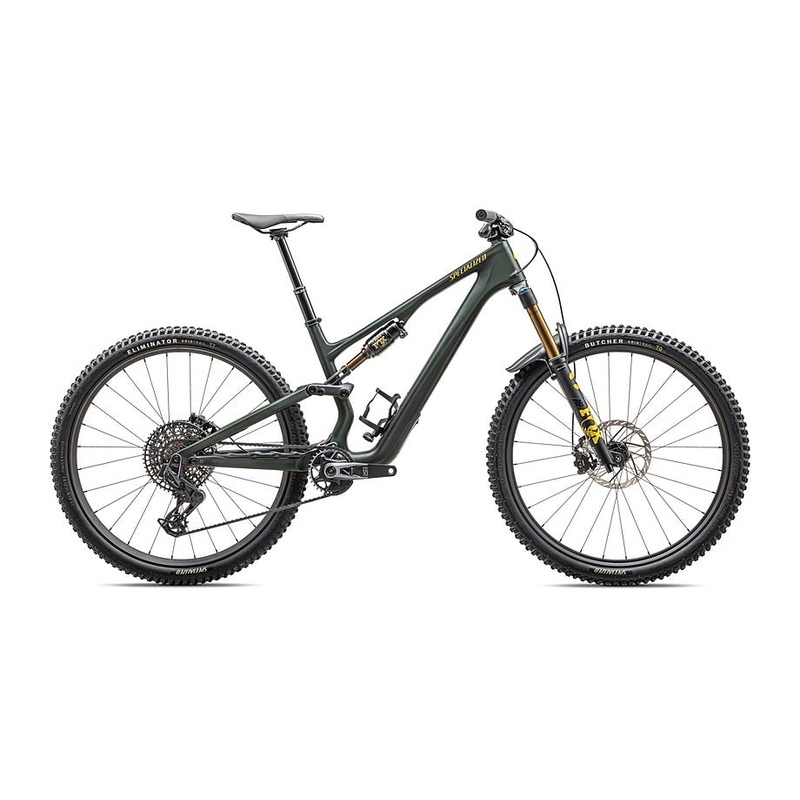 2025 Specialized Stumpjumper 15 pro bike satin green tint / gunmetal / satin metallic sulphur s5