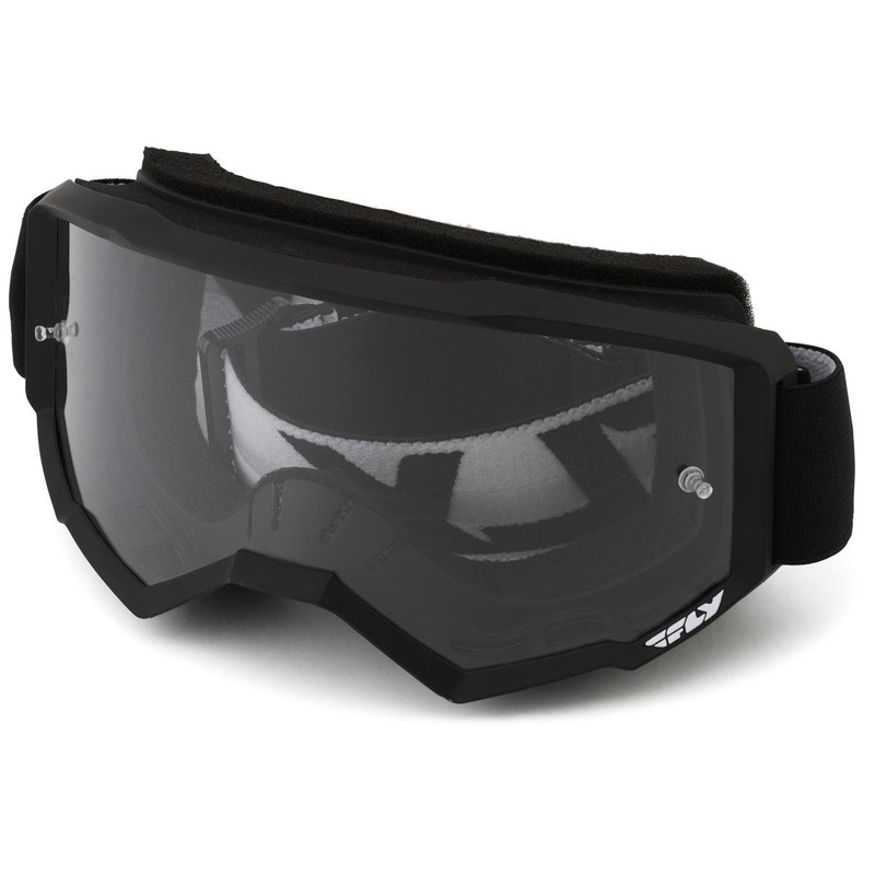 Fly Racing Focus Goggles (Black/White) (Clear Lens)