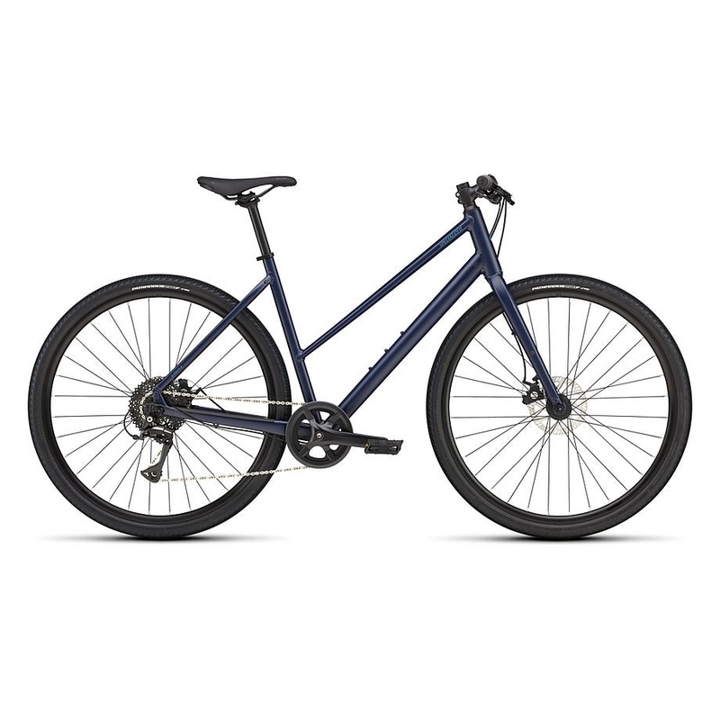 2025 Specialized sirrus x 1.0 st km bike satin deep marine / grey blue reflective xs