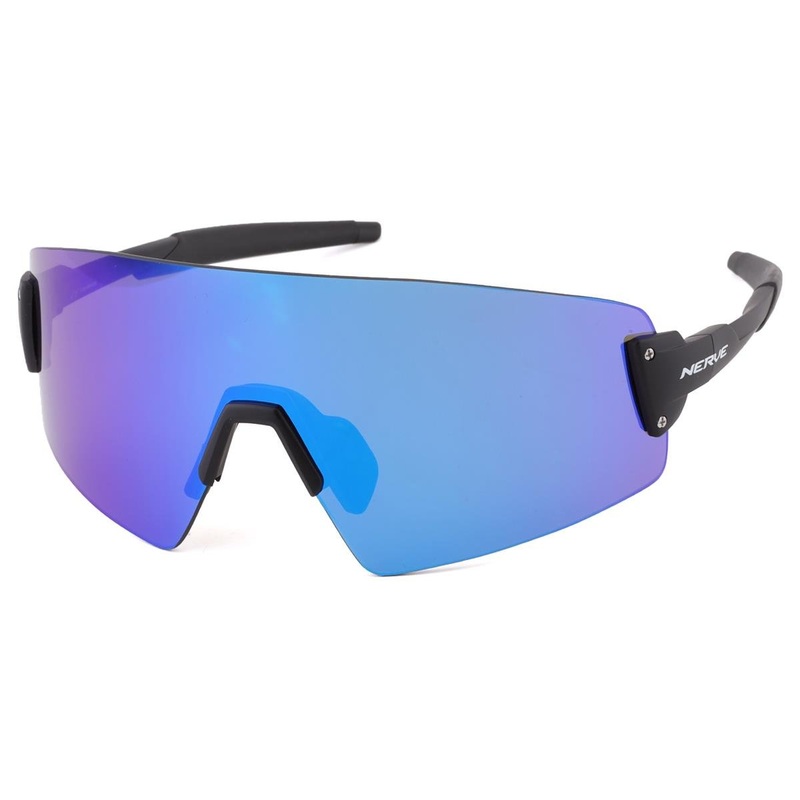 Optic Nerve Fixie Blast Sunglasses (Matte Black) (Blue Mirror Lens)