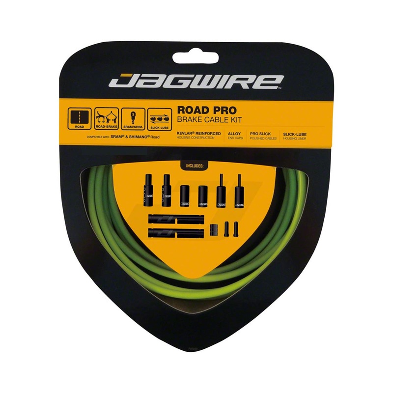 Jagwire Road Pro Brake Cable Kit (Organic Green) (Stainless) (1.5mm) (1500/2800mm) (w/ Housing)