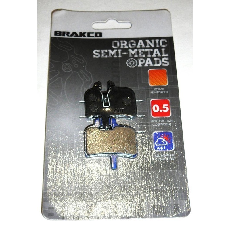 BrakCo Organic Metal Hayes Hydraulic Brake Pads -Live4bikes