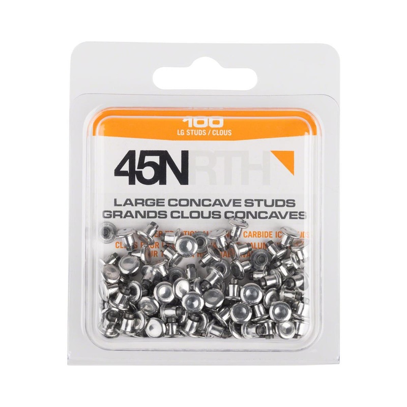 45NRTH Large Concave Carbide Aluminum Studs (100 Pack)